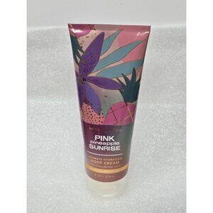 Bath & Body Works Pink Pineapple Sunrise Body Cream 8 Oz With Hyaluronic Acid